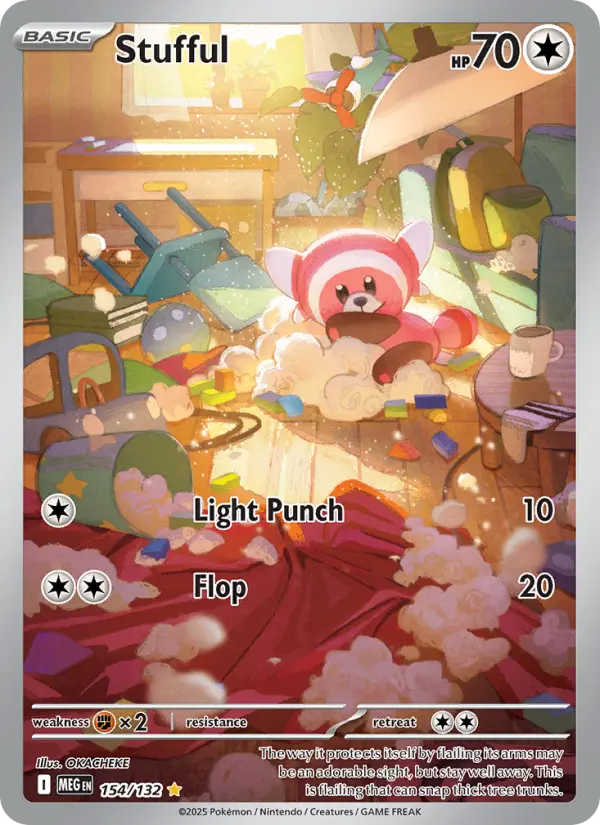 Stufful 154 — Mega Evolution 154, Holofoil finish