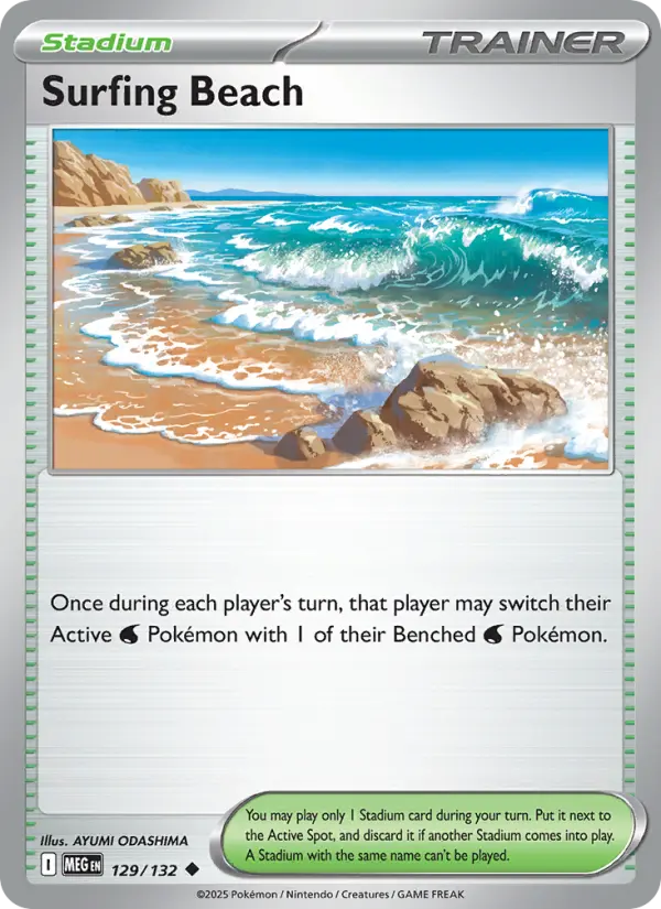 Surfing Beach 129 — Mega Evolution 129, Normal finish