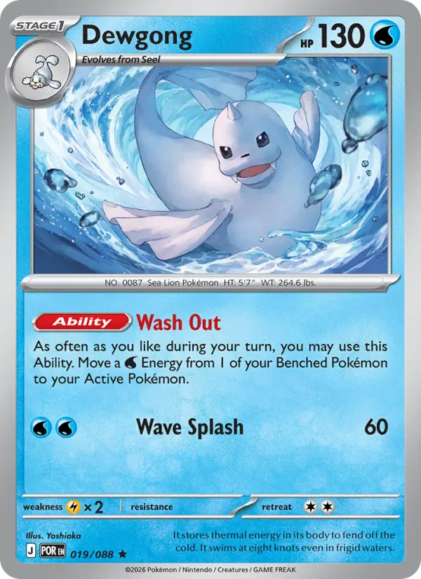 Dewgong 19 card from Perfect Order