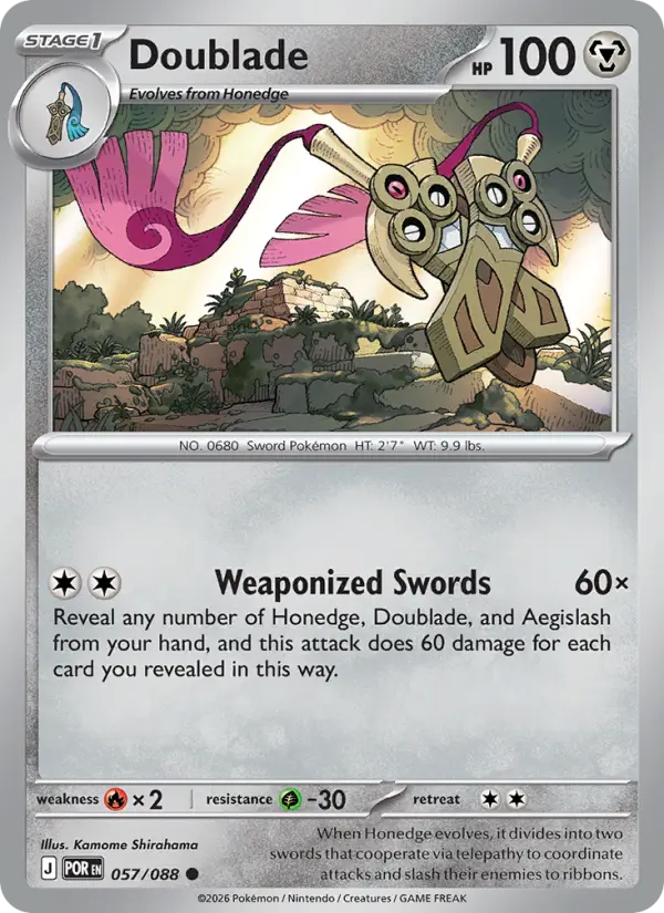 Doublade 57 card from Perfect Order