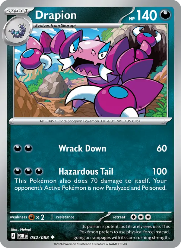 Drapion 52 card from Perfect Order
