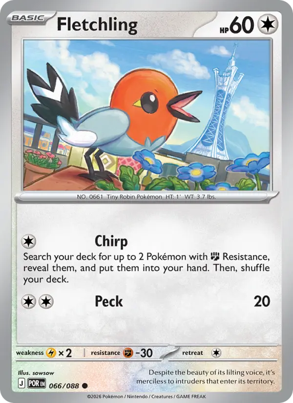 Fletchling 66 card from Perfect Order