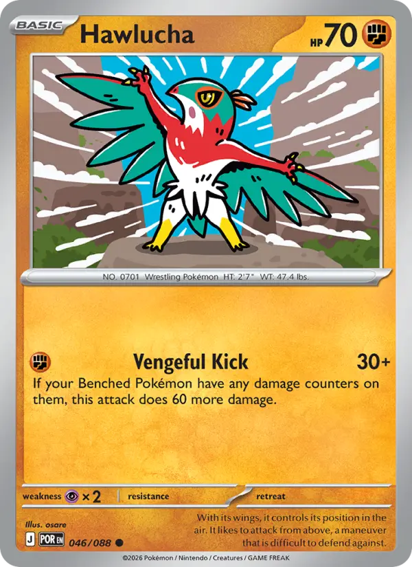 Hawlucha 46 card from Perfect Order