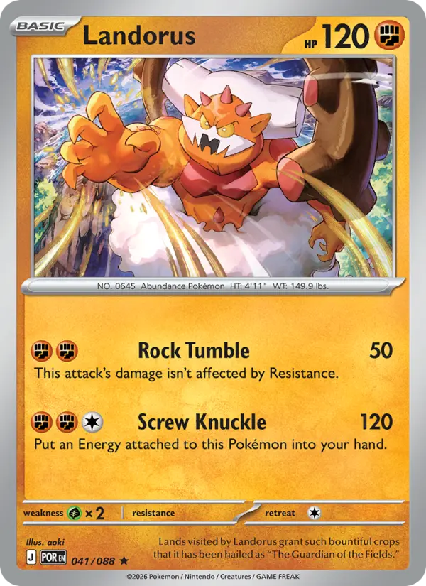 Landorus 41 — Perfect Order 41, Holofoil finish