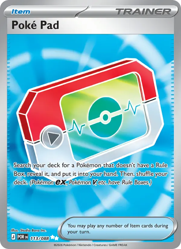 Poké Pad 113 — Perfect Order 113, Holofoil finish