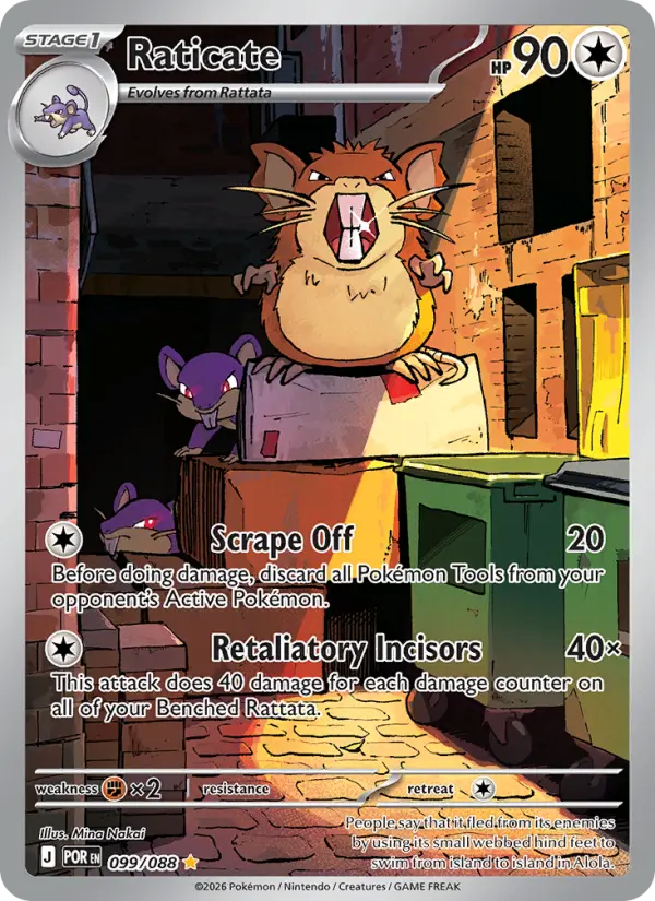 Raticate 99 card from Perfect Order