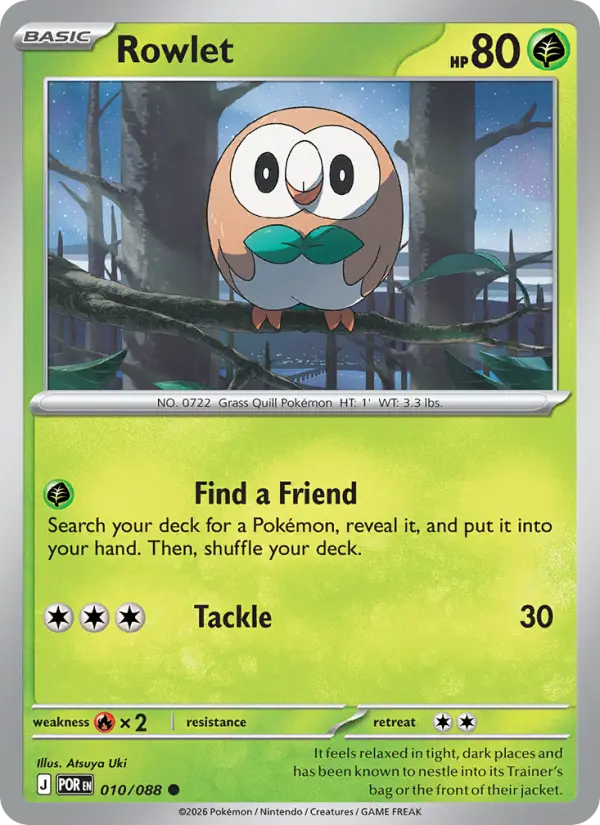 Rowlet 10 card from Perfect Order