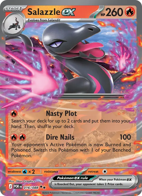 Salazzle ex 16 — Perfect Order 16, Holofoil finish