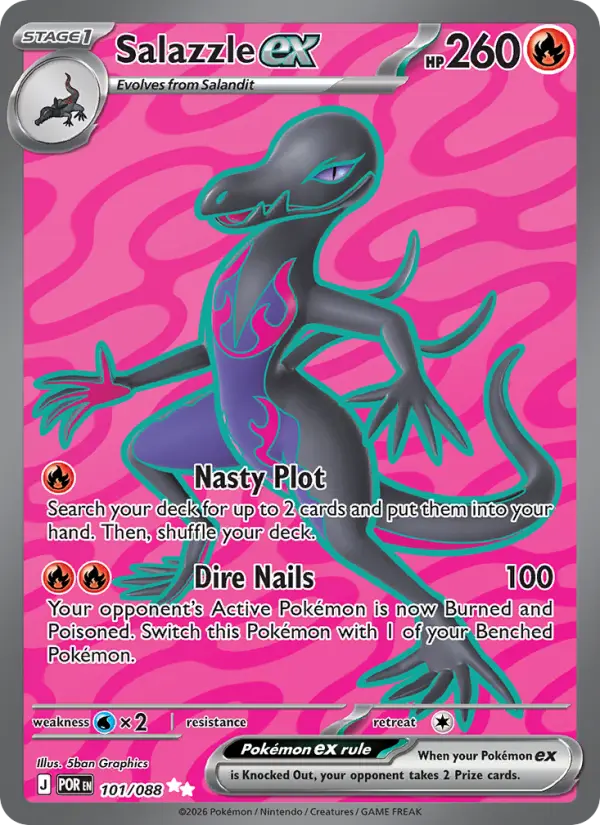 Salazzle ex 101 — Perfect Order 101, Holofoil finish