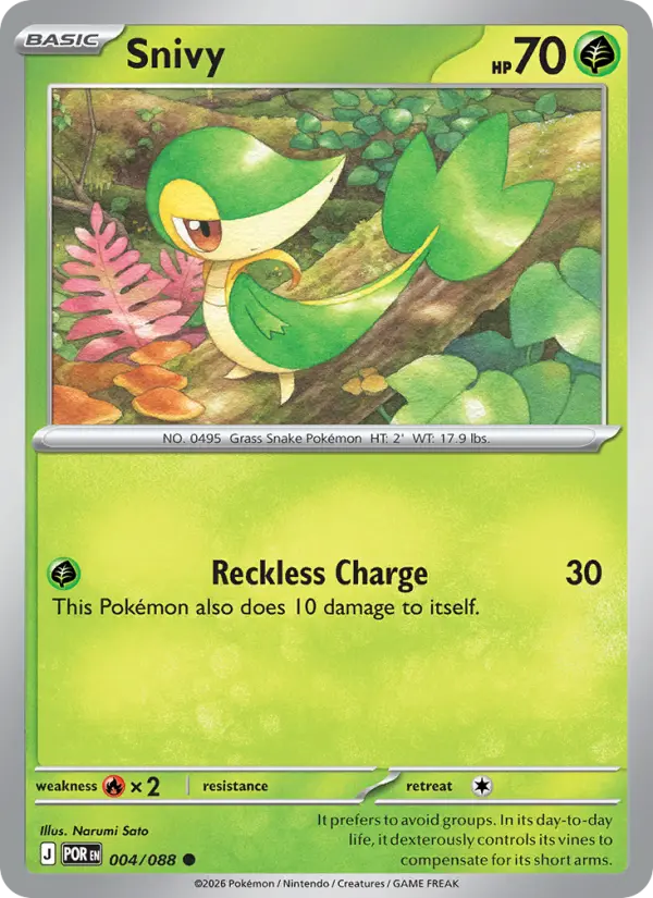 Snivy 4 card from Perfect Order