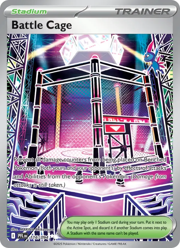 Battle Cage 116 — Phantasmal Flames 116, Holofoil finish