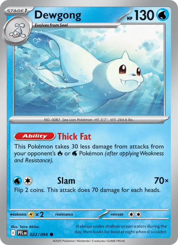 Dewgong 22 card from Phantasmal Flames