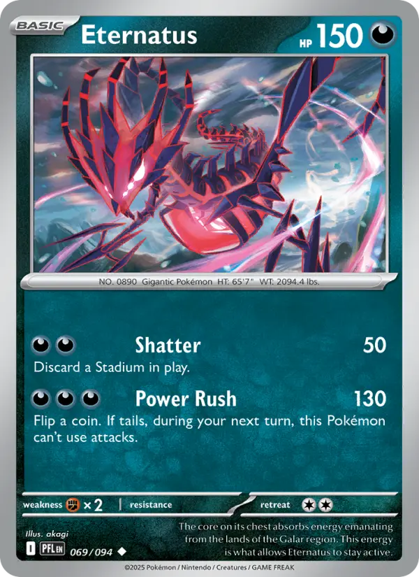 Eternatus 69 card from Phantasmal Flames