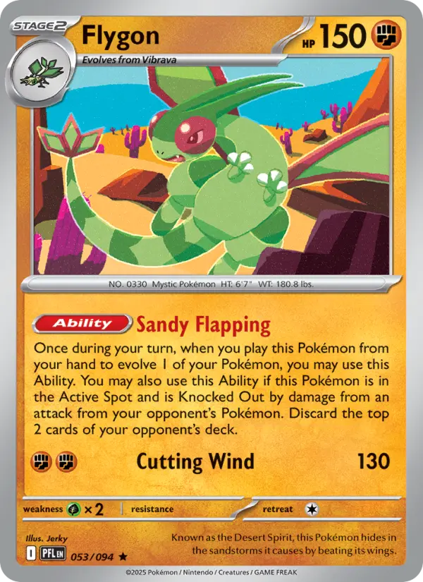 Flygon 53 card from Phantasmal Flames