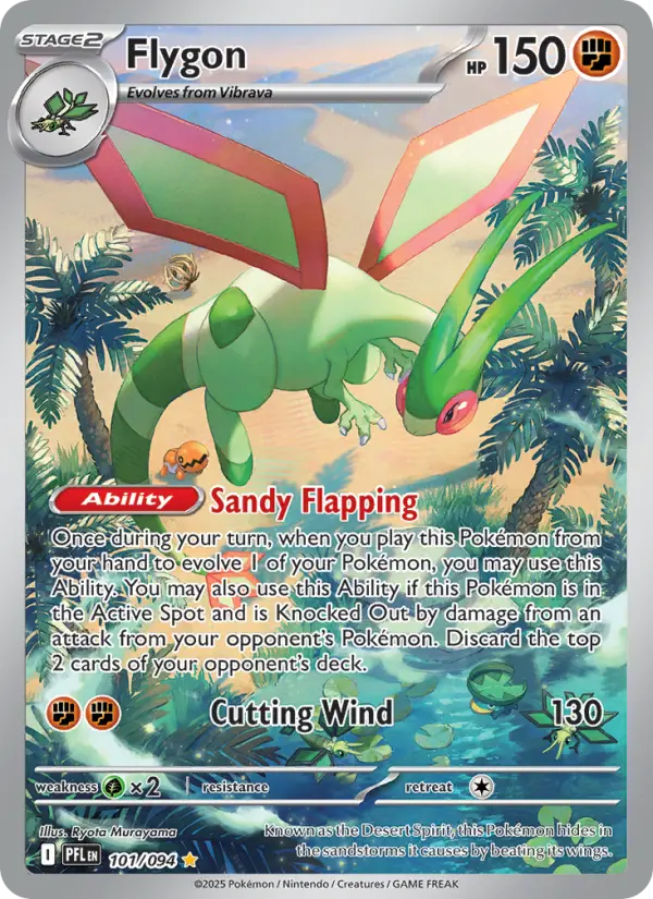 Flygon 101 — Phantasmal Flames 101, Holofoil finish