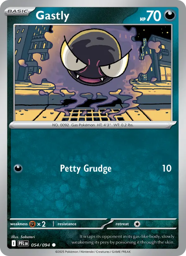 Gastly 54 — Phantasmal Flames 54, Normal finish