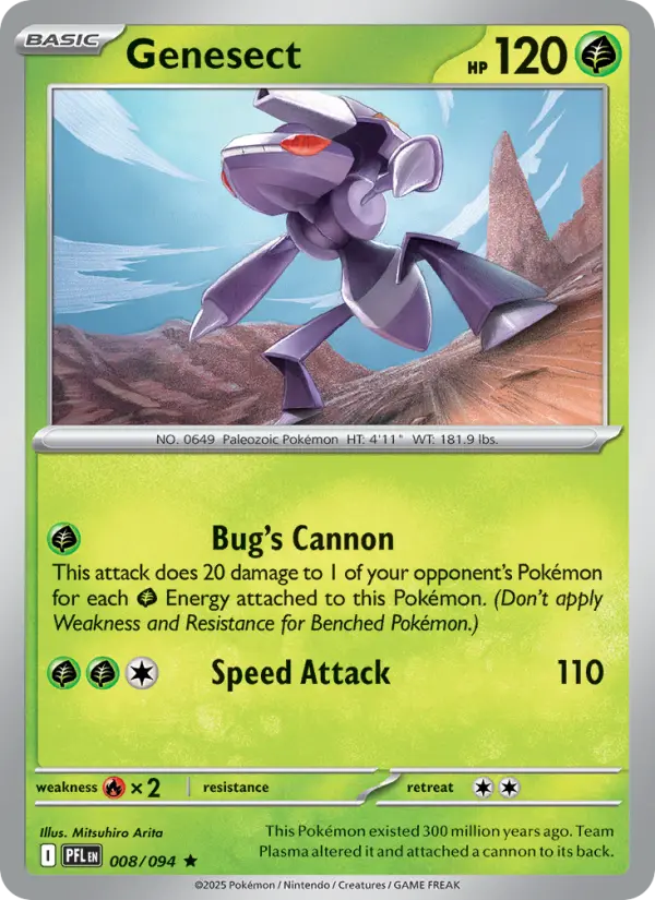 Genesect 8 card from Phantasmal Flames