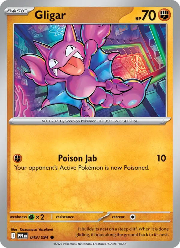 Gligar 49 card from Phantasmal Flames
