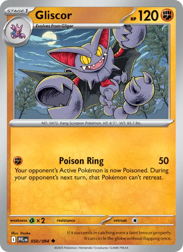 Gliscor 50 card from Phantasmal Flames