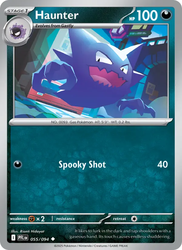 Haunter 55 card from Phantasmal Flames