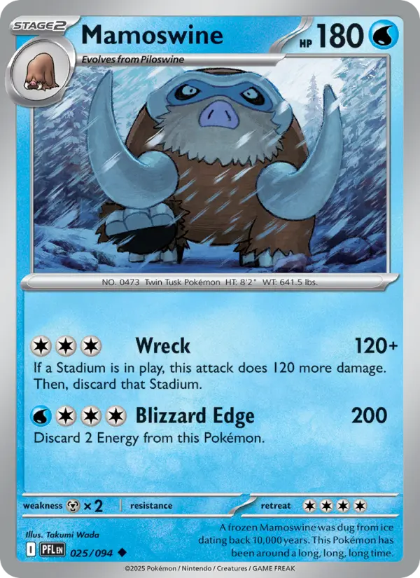Mamoswine 25 card from Phantasmal Flames