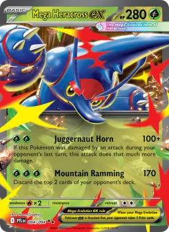 Mega Heracross ex — Phantasmal Flames #4