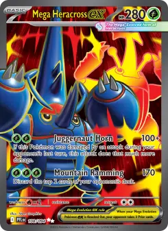 Mega Heracross ex — Phantasmal Flames #108