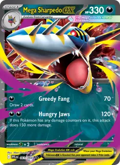 Mega Sharpedo ex — Phantasmal Flames #61