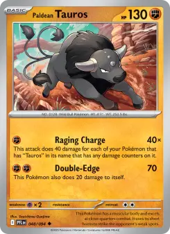 Paldean Tauros — Phantasmal Flames #48