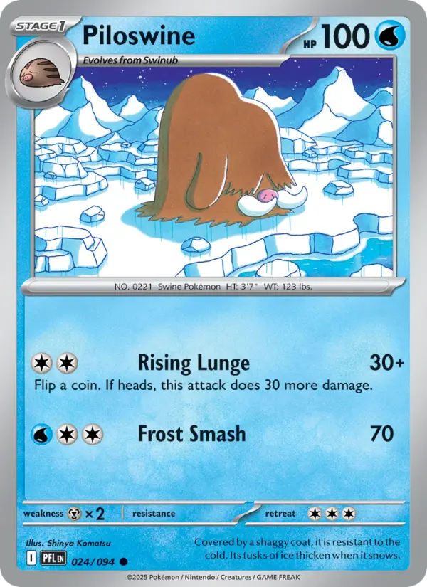 Piloswine 24 card from Phantasmal Flames