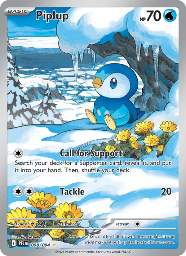 Piplup 98 card from Phantasmal Flames