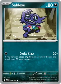 Sableye — Phantasmal Flames #59