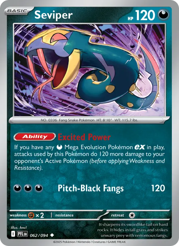 Seviper 62 — Phantasmal Flames 62, Normal finish