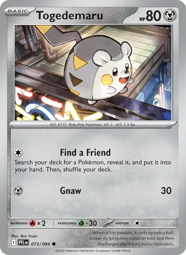 Togedemaru 73 — Phantasmal Flames 73, Normal finish