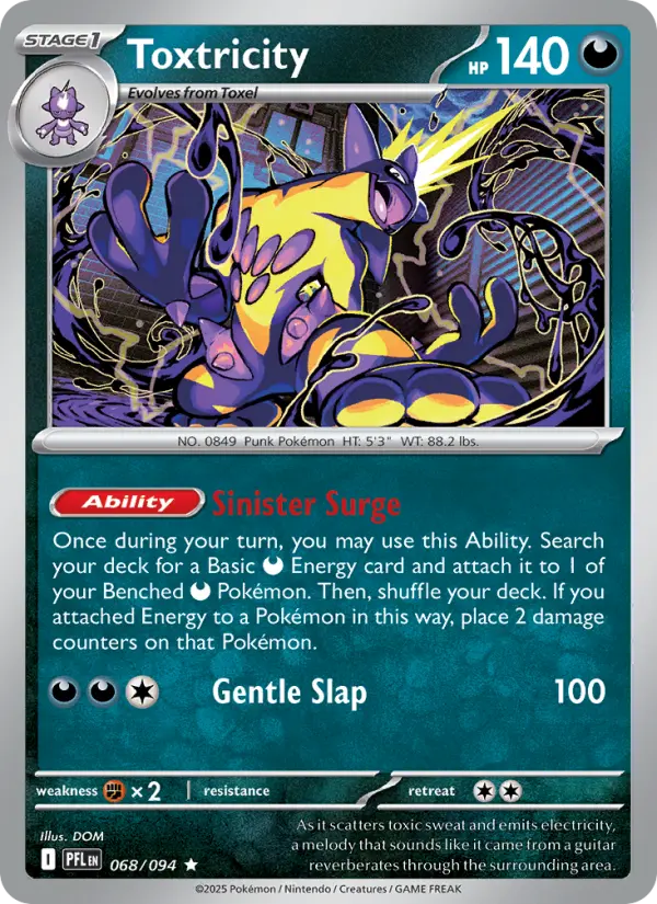 Toxtricity 68 card from Phantasmal Flames
