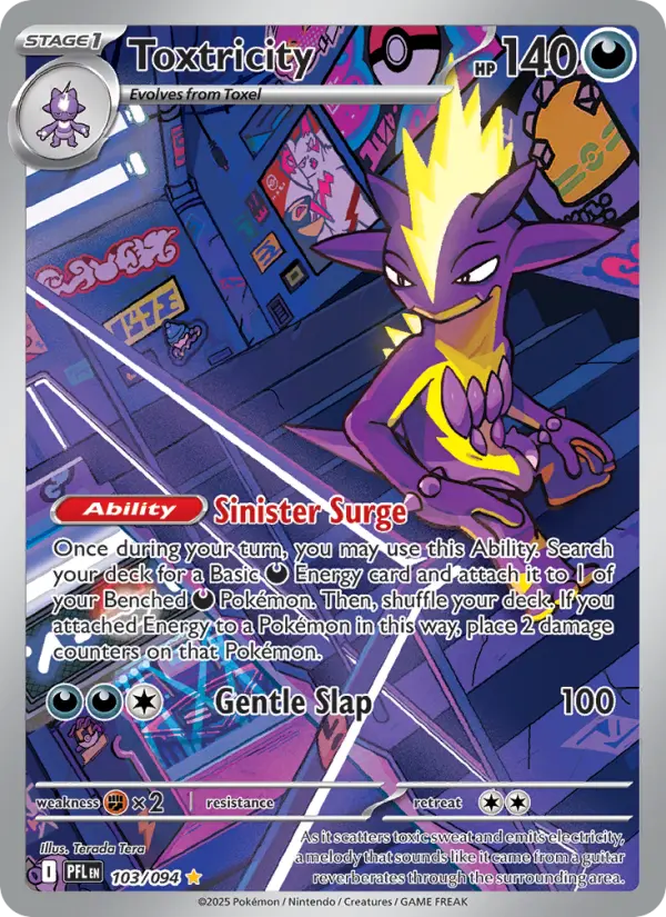 Toxtricity 103 card from Phantasmal Flames