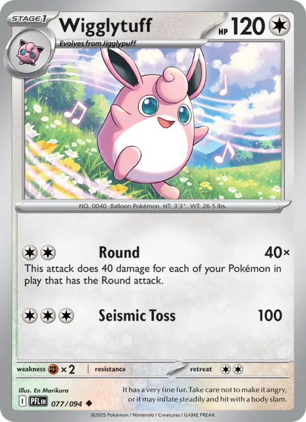 Wigglytuff 77 card from Phantasmal Flames