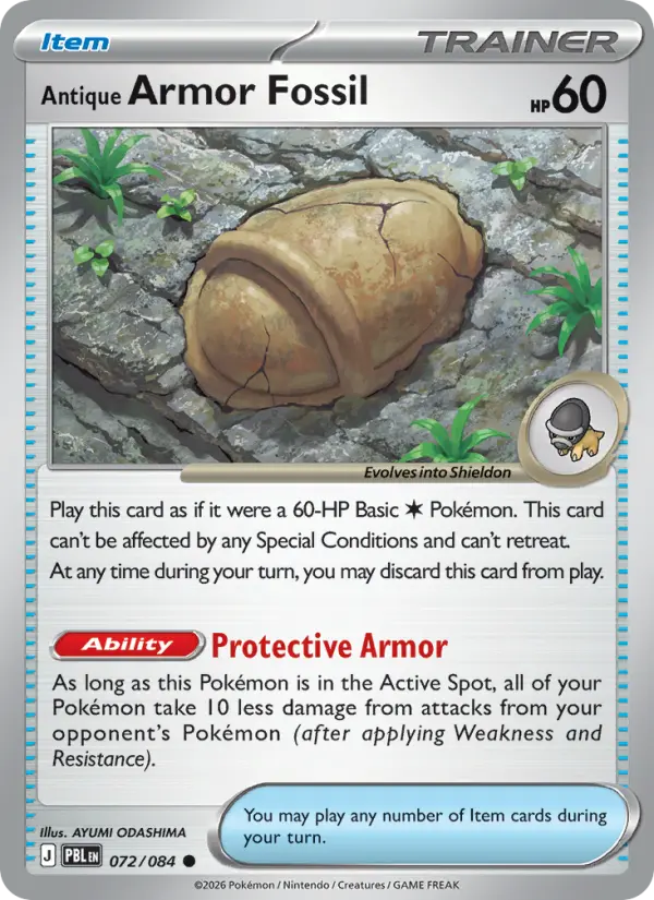 Antique Armor Fossil 72 — Pitch Black 72, Normal finish