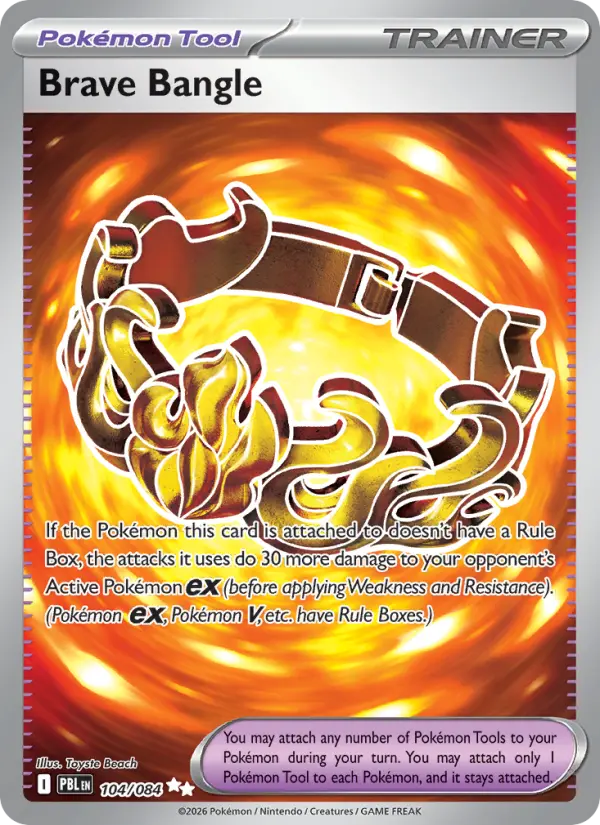 Brave Bangle 104 — Pitch Black 104, Holofoil finish