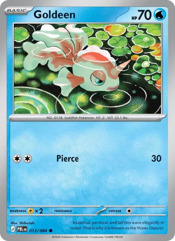 Goldeen 13 card from Pitch Black