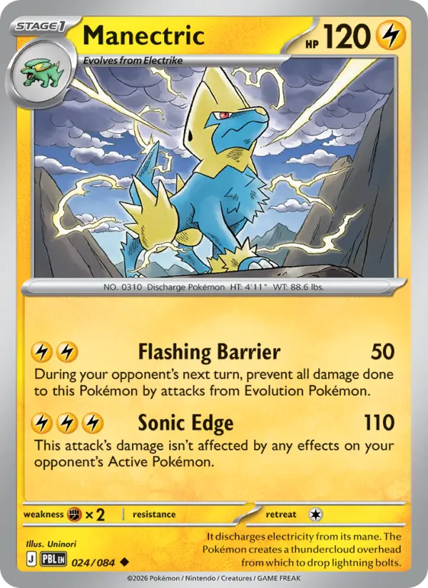 Manectric 24 card from Pitch Black