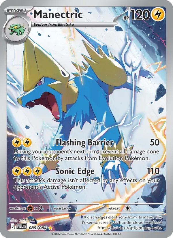 Manectric 89 — Pitch Black 89, Holofoil finish