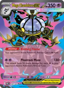 Mega Chandelure ex — Pitch Black #38