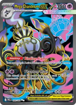 Mega Chandelure ex — Pitch Black #99