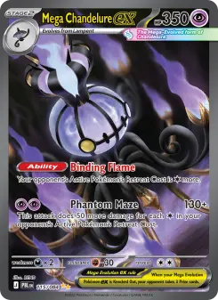 Mega Chandelure ex — Pitch Black #115