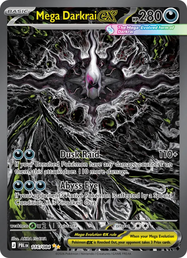 Mega Darkrai ex 116 — the most expensive Pitch Black card