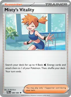 Misty's Vitality 80 — shown as an example of the Reverse Holofoil finish