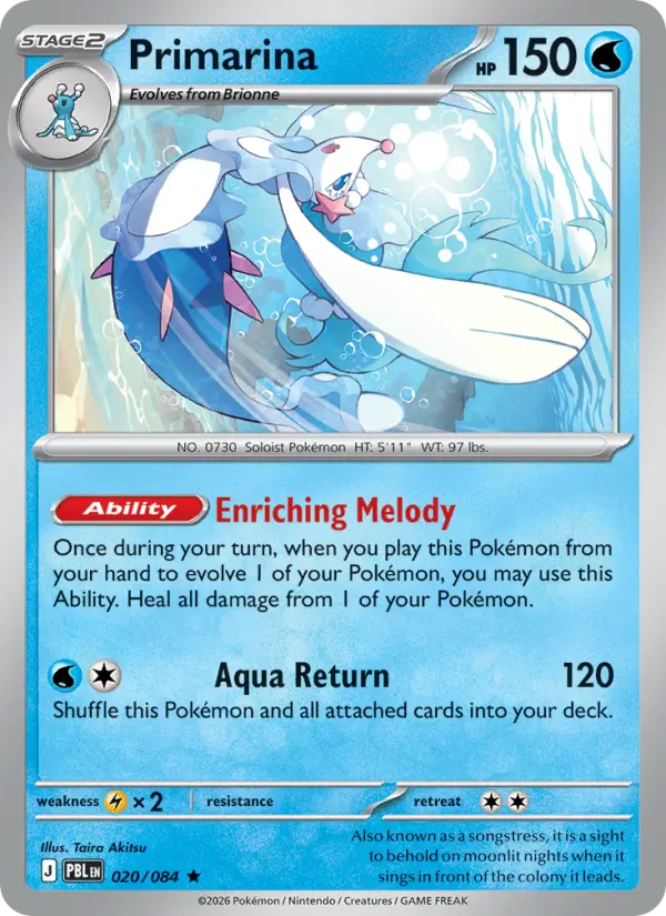 Primarina 20 — Pitch Black 20, Holofoil finish