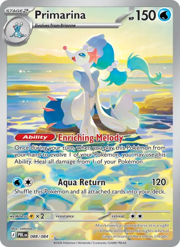 Primarina 88 card from Pitch Black