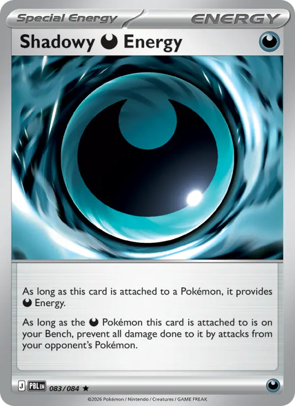 Shadowy Darkness Energy 83 — Pitch Black 83, Holofoil finish